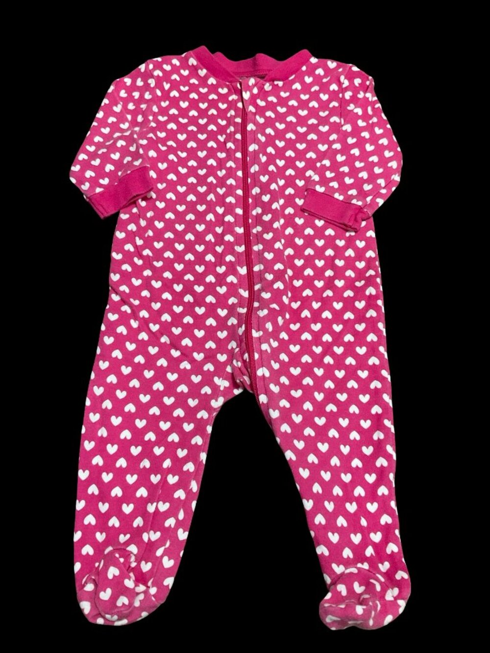 👣 10/$25 - Pink/White Heart Print Sleeper